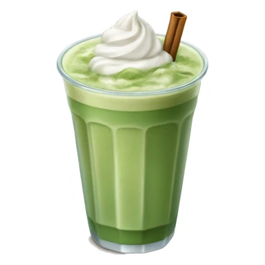 iced matcha latte without whipped cream sticker