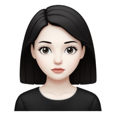 balck and white photo woman sticker