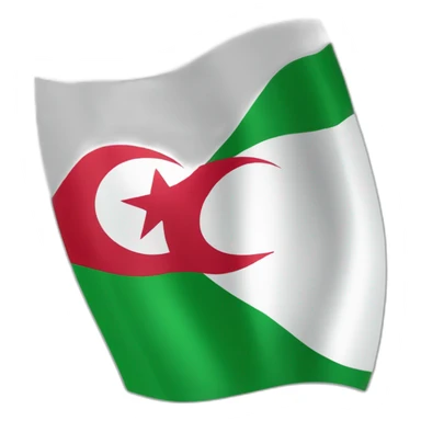 the flag of the country algeria sticker