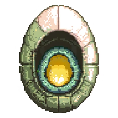 MRI egg embryo digital fetal small shape contained in otherworldly egg sticker