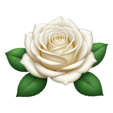 white rose, without green leaves, just flower sticker