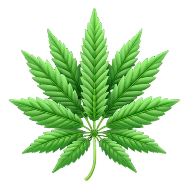 Marijuana plant emblem with 420 in the middle sticker