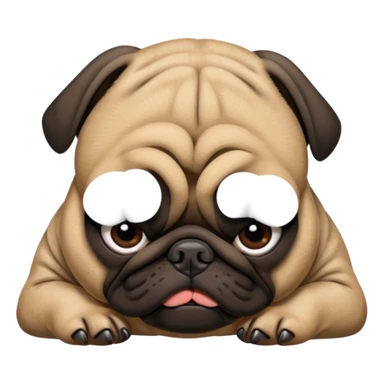 Pug morto sticker