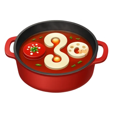 Yin yang hotpot sticker