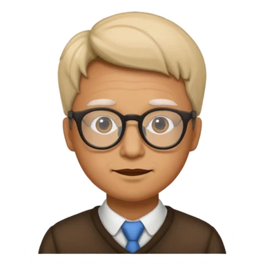 Face glasses grolzy sticker