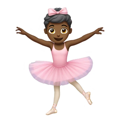 Black guy wearing ballerina tutu dancing sticker