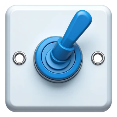 blue toggle switch sticker