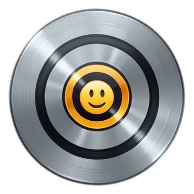 platinum vinyl with an apartment logo in the middle sticker