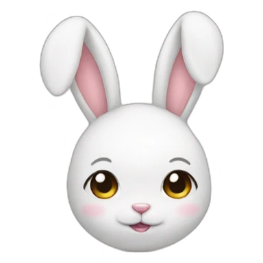 Newborn with bunny ears sticker