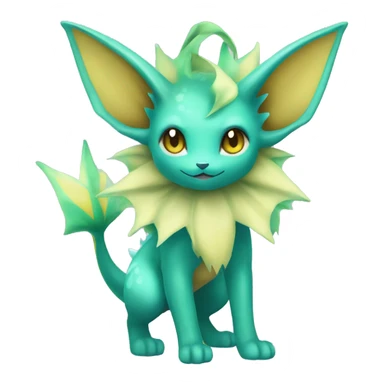 Vaporeon-Leafeon full body sticker