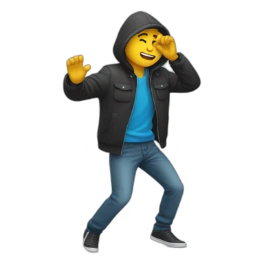 Un homme qui fait un DAB sticker