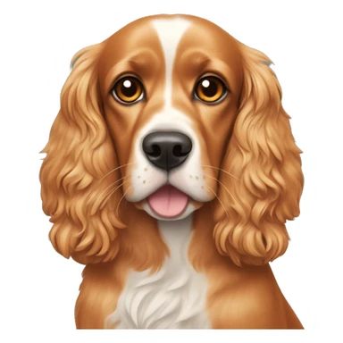 Cocker spaniel dog and orange cat sticker