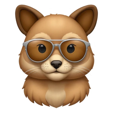 a sunglasses animals sticker