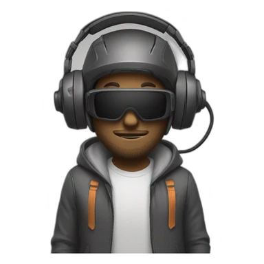 Talmo avec un casque gamer sticker