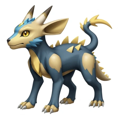 Manectric-Luxray-Cubone-Trico-Draco-Fakémon-hybrid-creature (full body), 4 legs sticker