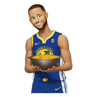 steph curry cooking curry sticker
