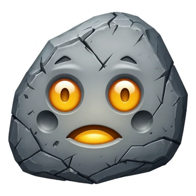 sick rock emoji sticker