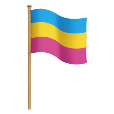 pansexual flag sticker
