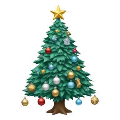 christmas tree with manchester city ornaments  sticker