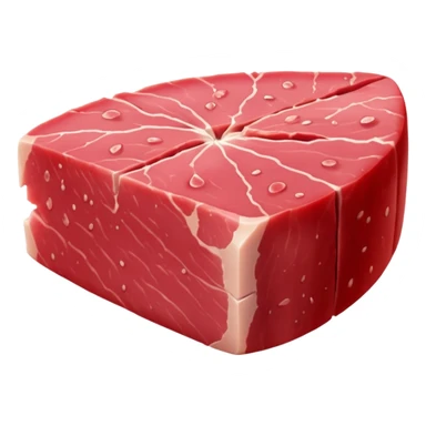 a chunk of tuna meat sticker
