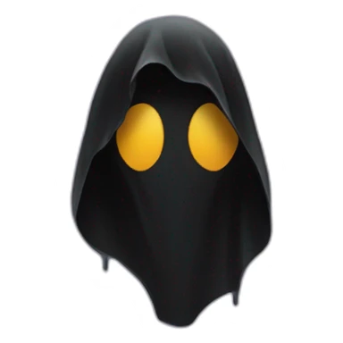 Ghostface with black shroud sticker