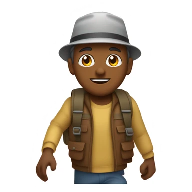 Vago caminando en el bosque sticker