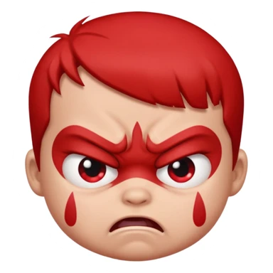 Angry baby sticker