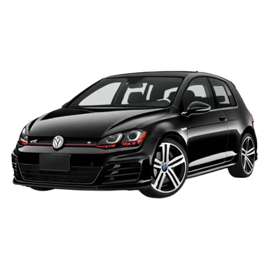 Black Edition Golf R MK7  with no red headlights  sticker