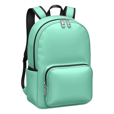 mint color backpack sticker