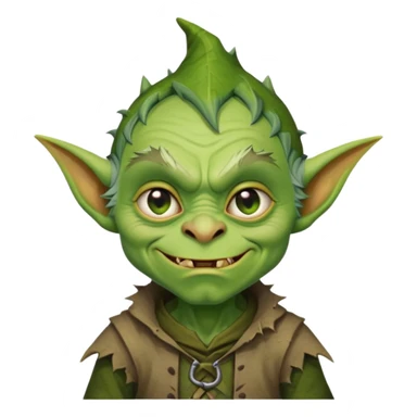 Steven Miller as a goblin with a mischievous expression sticker