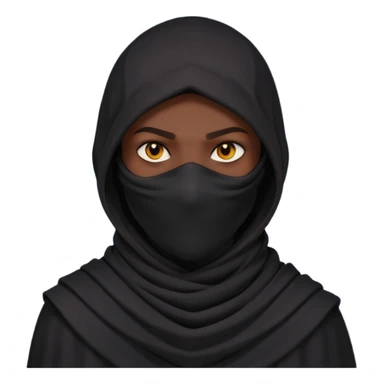 desert assassin portrait, head and shoulders only, dark hood, face scarf, mysterious glowing eyes, stealth vibe, 3D cartoon, mobile game icon style, clean background, no text, no watermark
 sticker