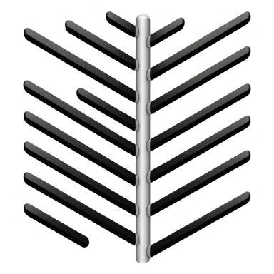 imatge with paralel lines, black and white, well organizated sticker