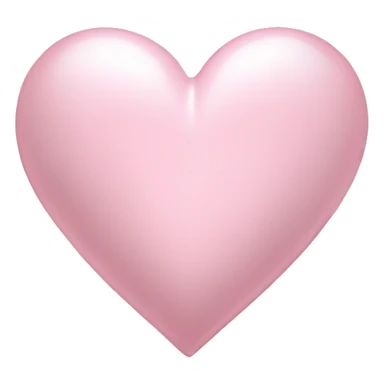 pearl light pink heart sticker