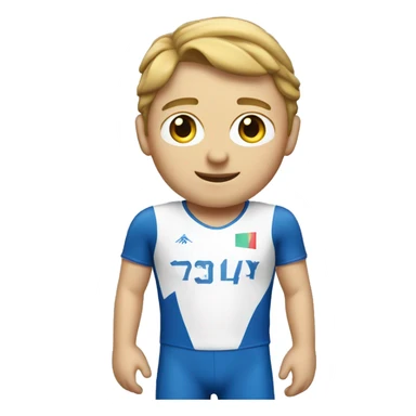 summer olympics bmx boy caucasian sticker