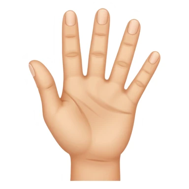 a hand with three fingers up sticker