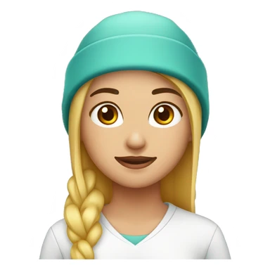 Chica 19 años Enfermera con gorrito en cabeza sticker