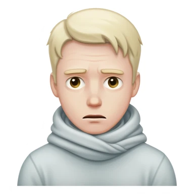 freezing cold white man sticker