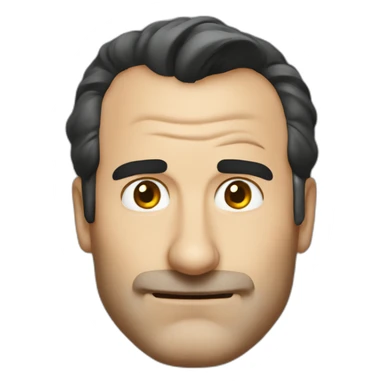 jean dujardin face sticker