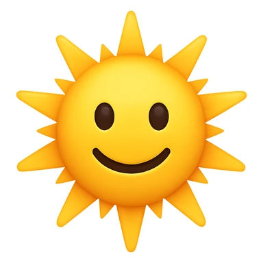 yellow sun emoji sticker