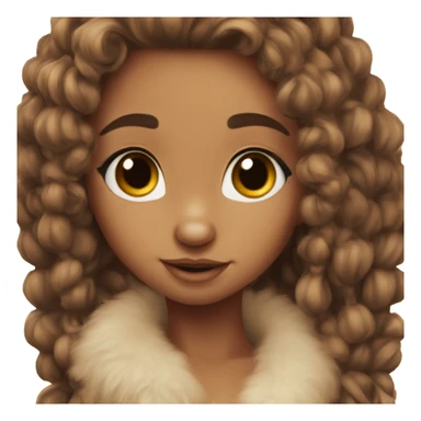 Realistic cute Bambi layiny sticker