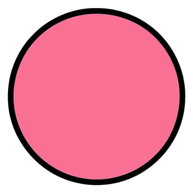 pink circle sticker