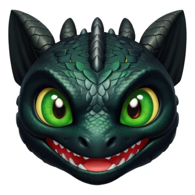 Toothless face only from how to train your Dragon accurate  sticker