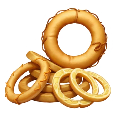 onion ring and potato fries sticker