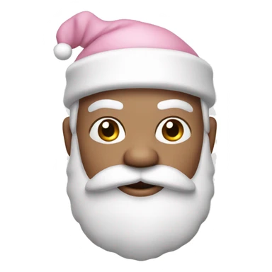 Light Pink Santa Claus with white skin sticker