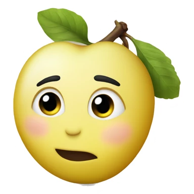 Yellow plum mirabelle fruit  sticker