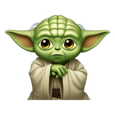Yoda qui mets un coup de poing a zidane sticker