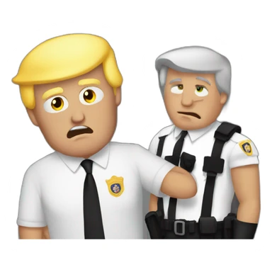 trump-getting-arrested sticker