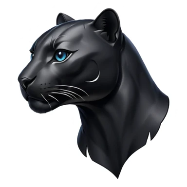 Black Panther puma logo sticker