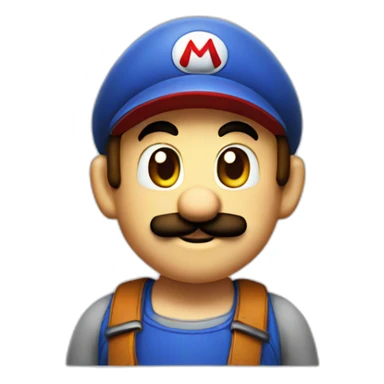  mario as a kid sticker