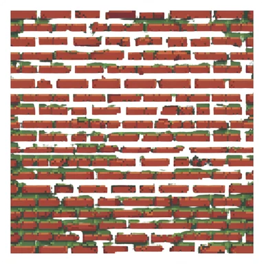 A single red brick sticker